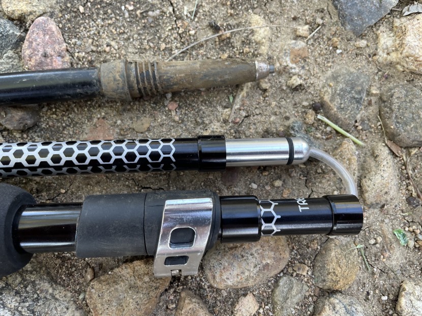 trekology trek-z 2.0 - the thick metal lever lock and aluminum joint reinforcements add...