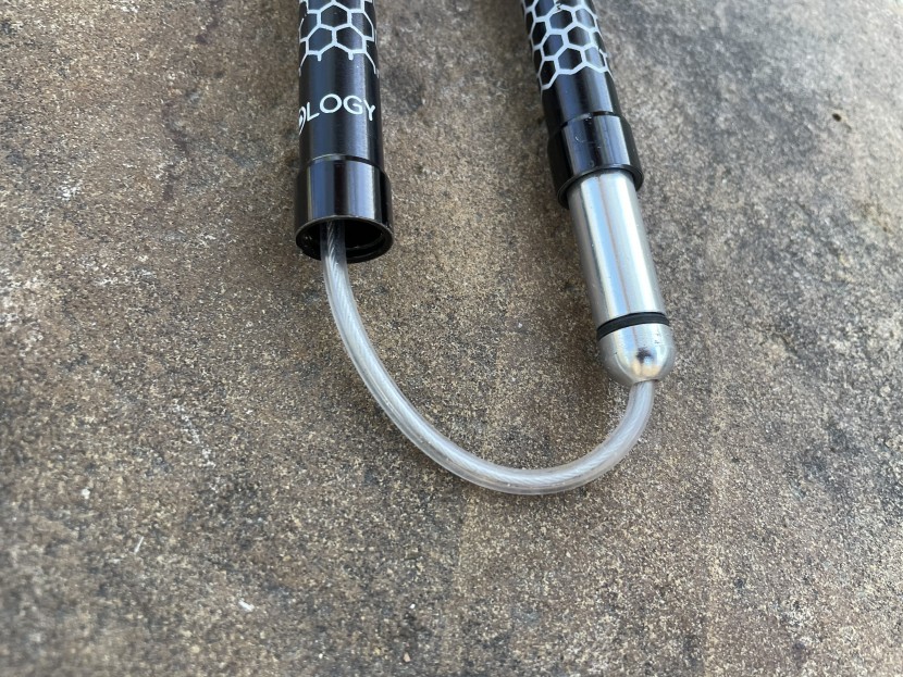 trekology trek-z 2.0 - aluminum joint reinforcements, aluminum shaft ends, and a vinyl...