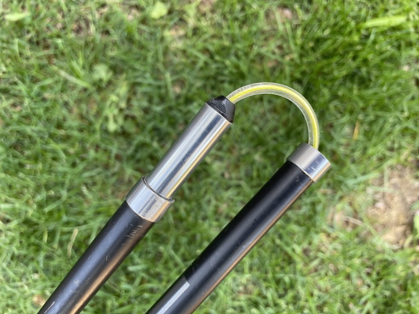 leki micro vario carbon - the micro vario carbon employs aluminum shaft ends and vinyl sheaths...