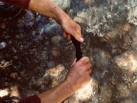 The silky, soft fabric of the Modern Travel Bikini was easy to hand...