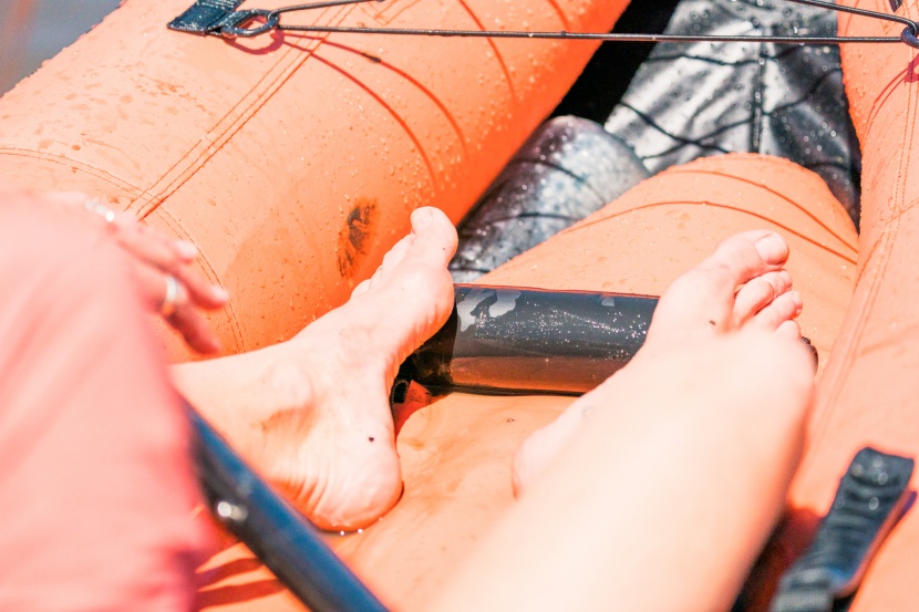 airhead montana - a small foot brace adds a little to this simple kayak.