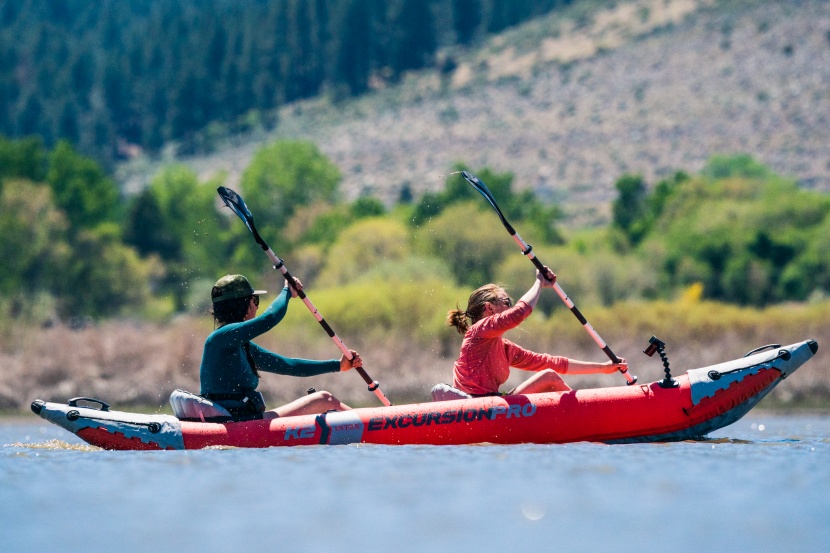 inflatable kayak - some boats are the complete package and come with the pump and...