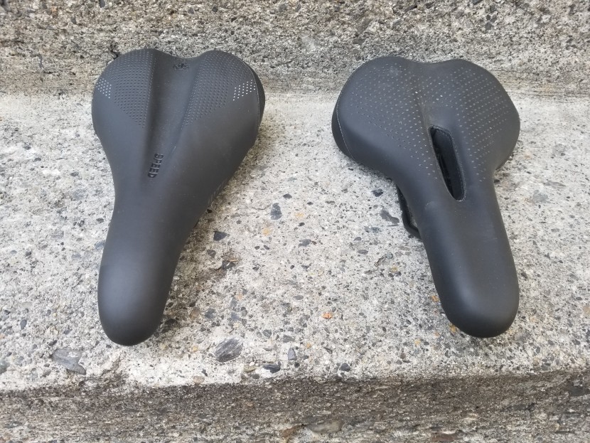 the anatomical cut out of the sport gave it a few points to edge...