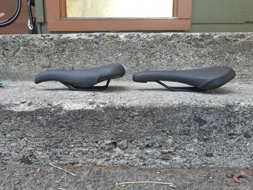 the wtb speed (left) and bontrager sport have many similarities but...