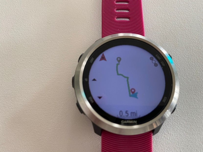 garmin forerunner 645 music - it also has a breadcrumb trail which is a nice visual of any route.