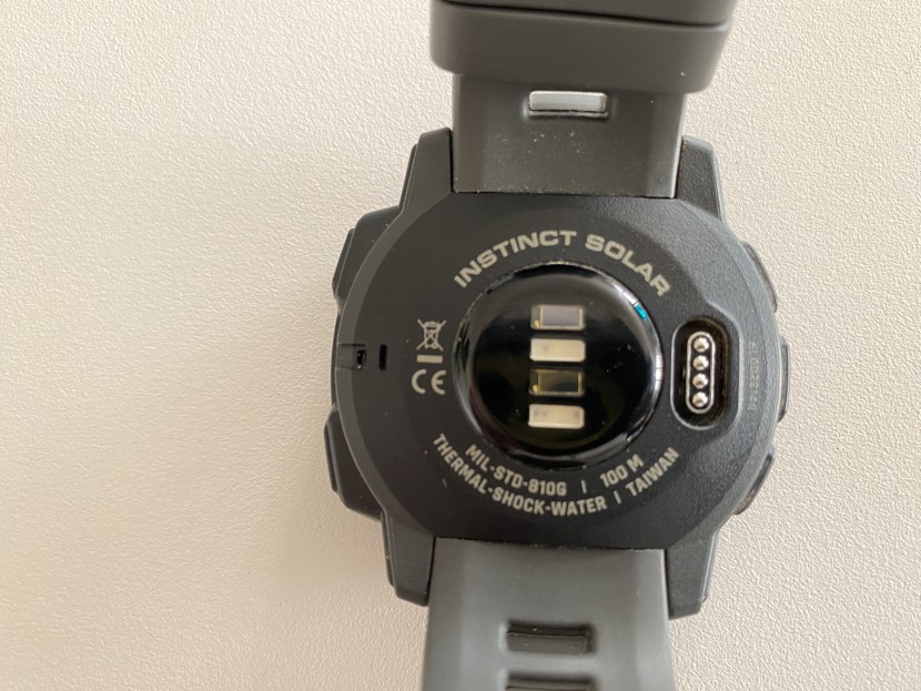 garmin instinct solar - here's a look at the heart rate monitor and blood oxygen sensor that...