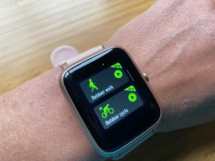 letscom smart watch - there aren't many sports profiles, but the ones present are the most...