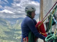 We brought these shoes up on walls in Yosemite Valley, where they...
