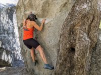 Though we don't particularly like bouldering in our approach shoes...