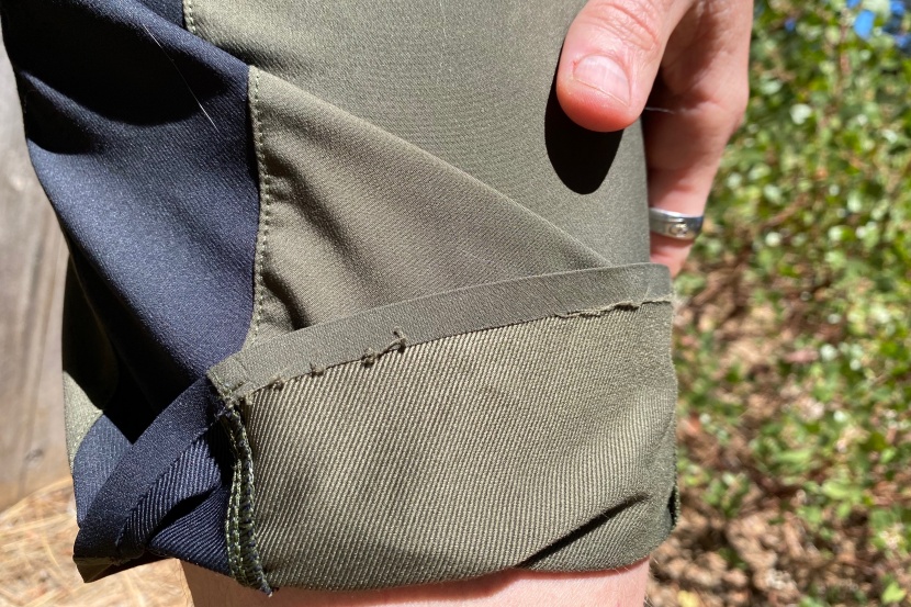 pearl izumi summit - a touch of fraying at the bonded hem is our only durability...