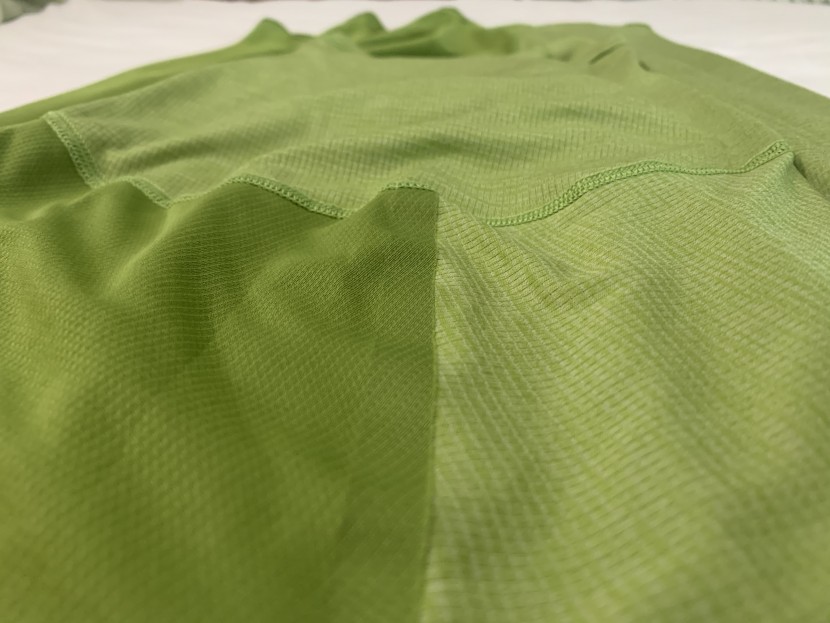 running shirt - patagonia incorporates taped seams on the shoulder to reduce...