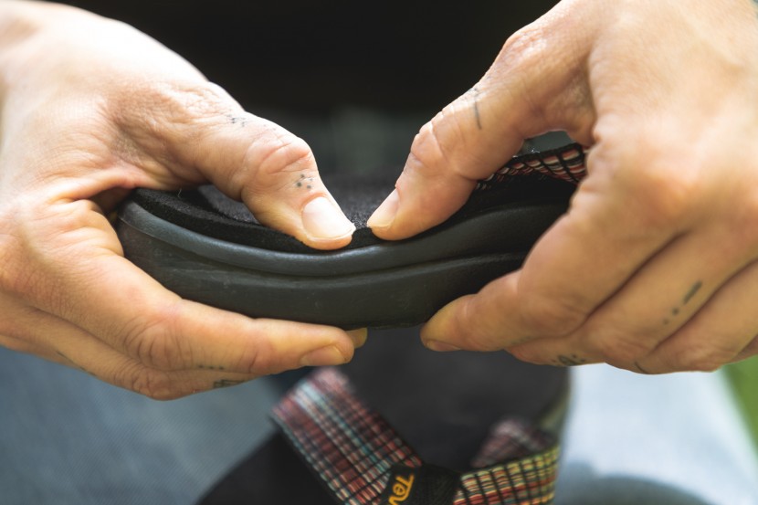 teva voya flip - the voya sports eva outsoles and a foam footbed, making them...