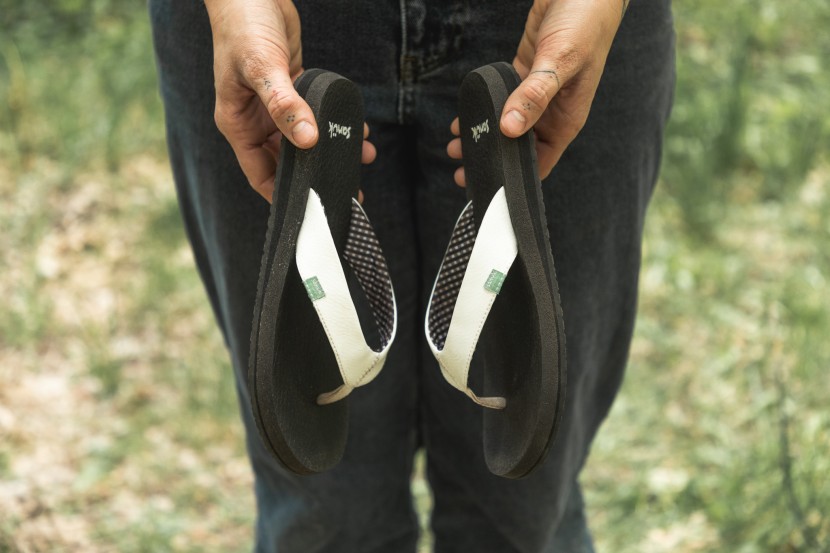 sanuk yoga mat - the soft, thin soles are not great on super aggressive terrain.