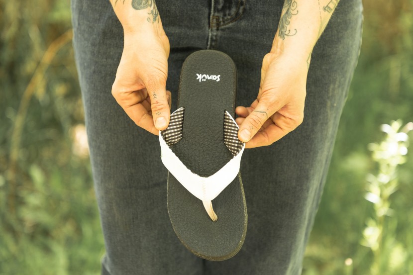 the squishy footbed provides surprisingly good top sole traction.