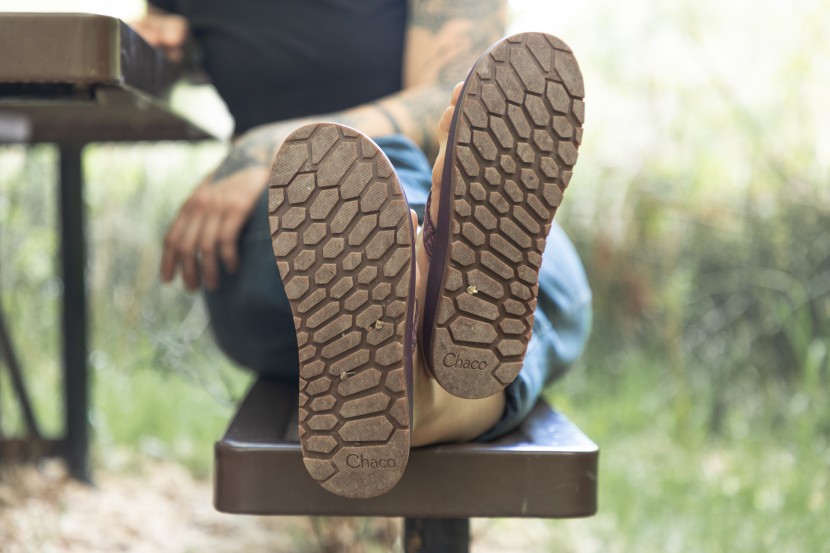 chaco lowdown flip - the outsole traction is to die for.