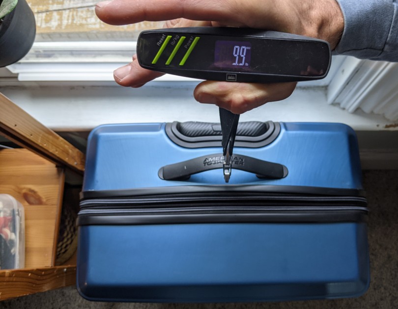 american tourister stratum xlt 28&quot; - this bag is one of the lighter options in the test.