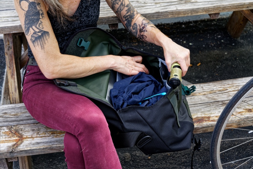 timbuk2 classic - the front panel has a series of pockets you can use for your...