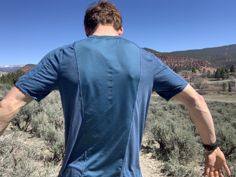 nathan rise short sleeve - showcasing the ventilation chimney, which does promote...