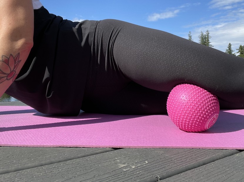 massage ball - this semi-soft, oversized massage ball is great for large muscle...