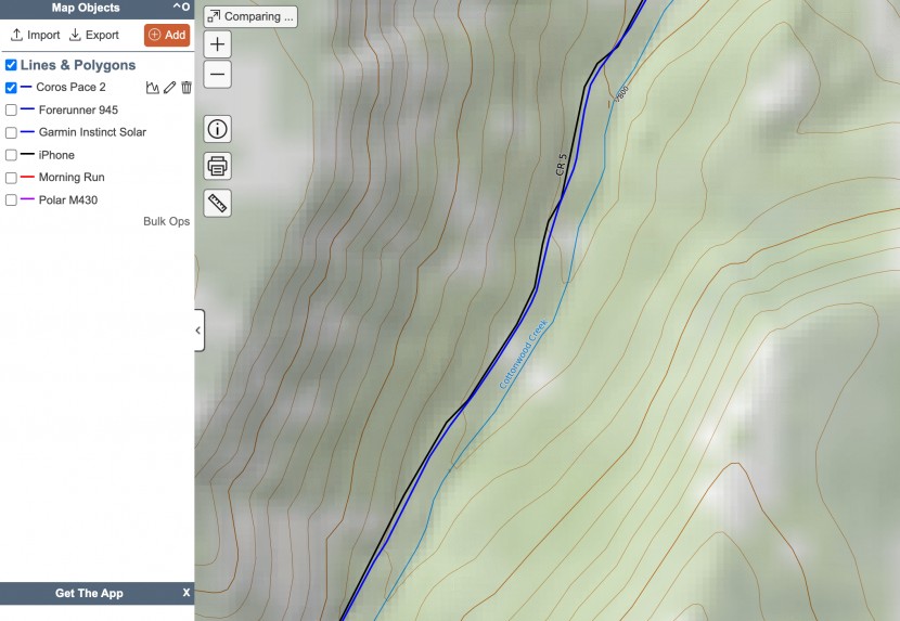coros pace 2 - here&#039;s a look at our track during a bike ride into town. as you can...