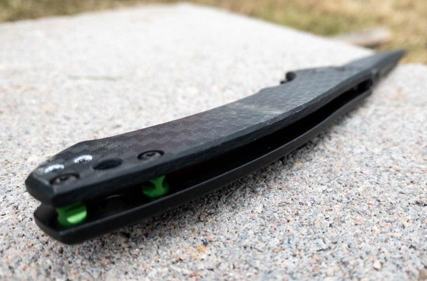 zero tolerance 0450 sinkevich carbon fiber - some testers just loved the subtle green highlights in the internal...