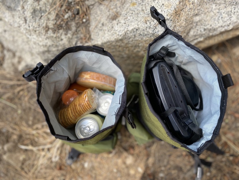 outer shell pico panniers - the pico panniers held a surprising amount of snacks and smaller...