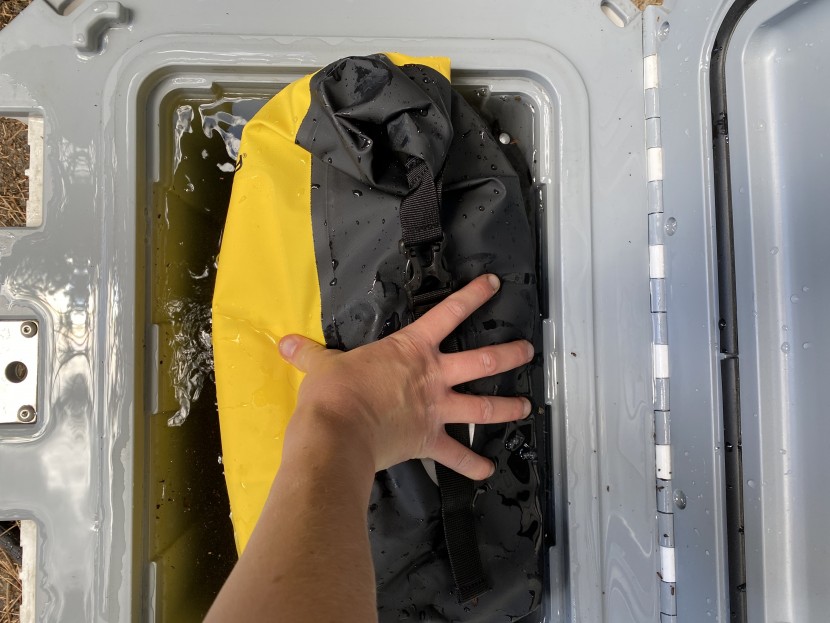 these panniers even passed our soak test, keeping the contents dry...