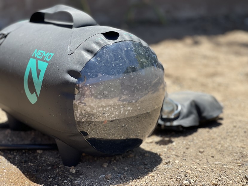 camping shower - though soft-bodied, the nemo helio easily withstood all our abuse.