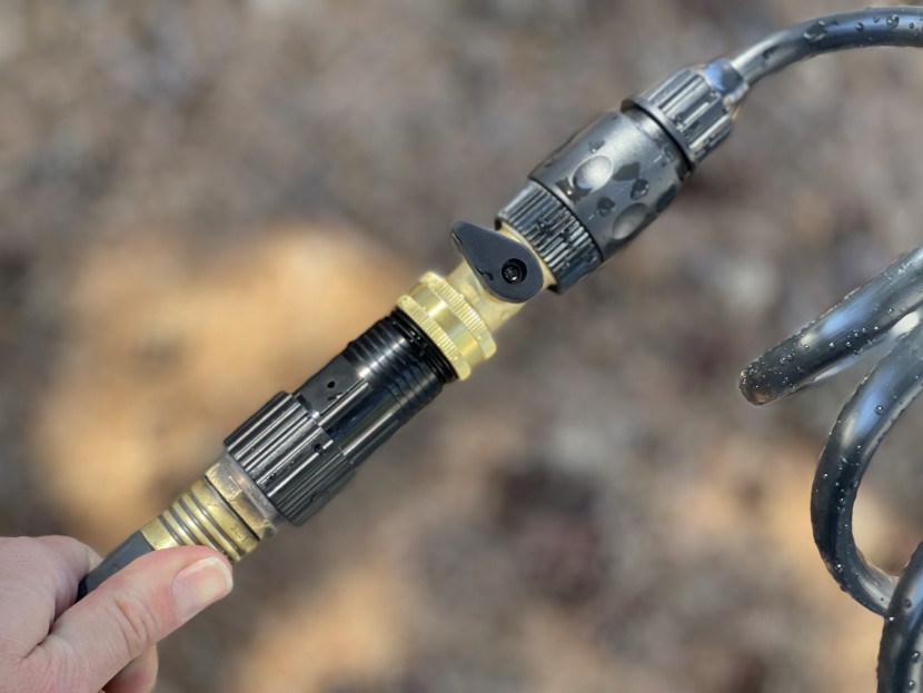 waterport weekender - the included adapter for connecting your garden hose to fill the...