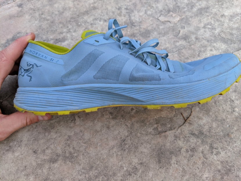 arc&#039;teryx norvan sl 2 - while the tpu-mesh upper is super-minimal, the tapered 8.5 - 15.5mm...