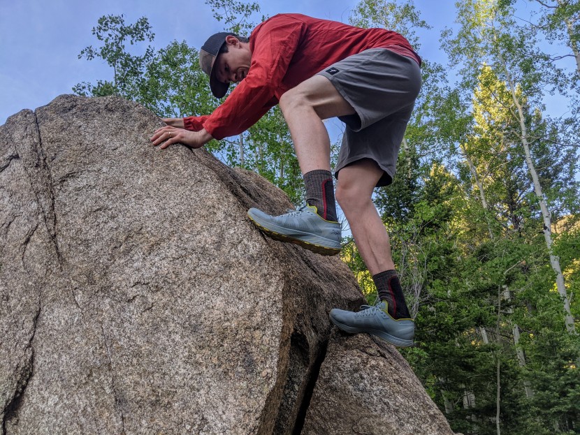 arc&#039;teryx norvan sl 2 - not quite as tacky as an approach shoe, but not far off, this...