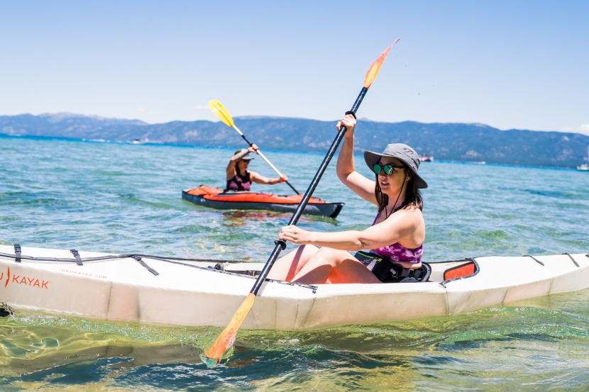 nrs zephyr - the bulky pack can be a little in the way while paddling but we got...