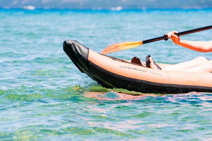 airhead montana - the montana rides on top of the water and is very maneuverable.