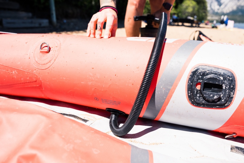 inflatable kayak - don&#039;t forget the pump, paddles, and pfds!