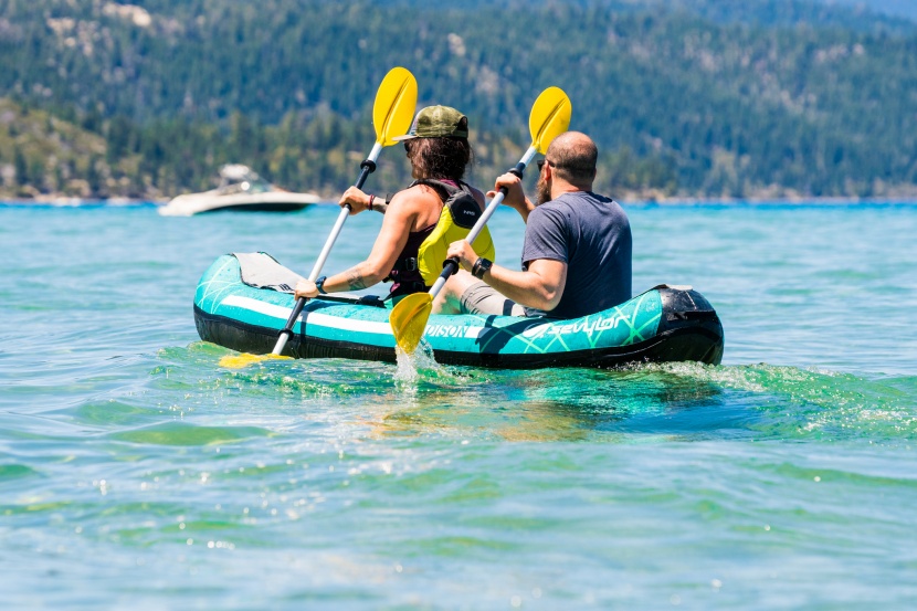 sevylor madison - a wide, rectangular boat for recreational paddling where speed and...