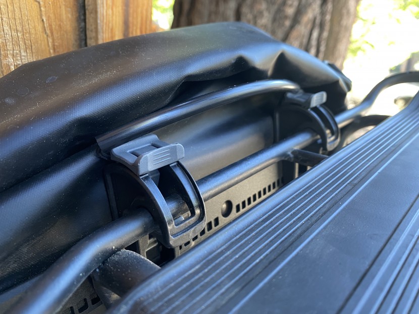 the mounting system attached to our bike rack.