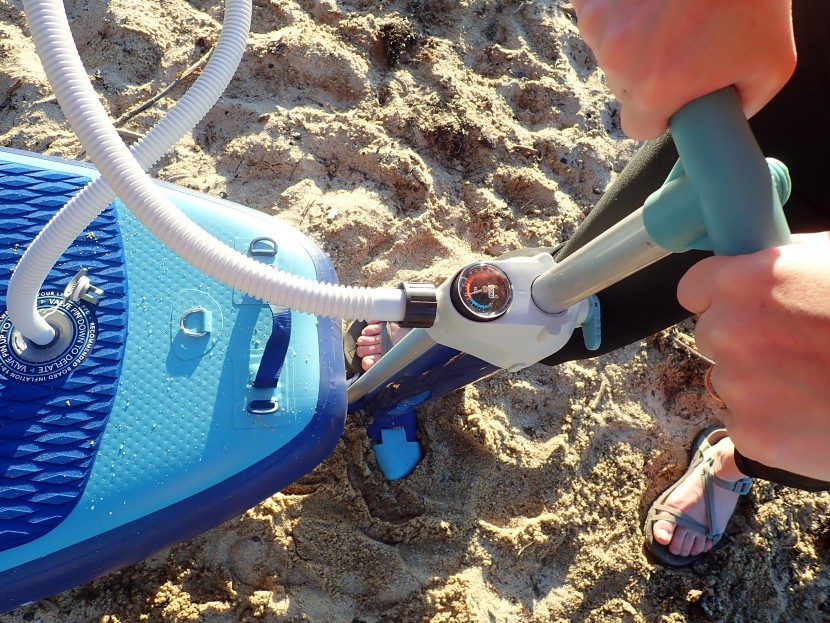 the pump hose can attach to inflate or deflate be sure to check...