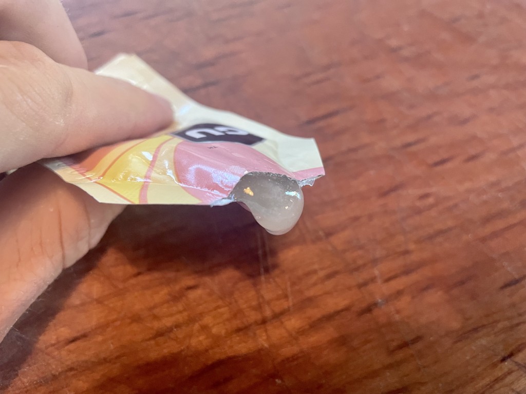 energy bar - gu energy gel isn&#039;t that appetizing. shown here is the strawberry...