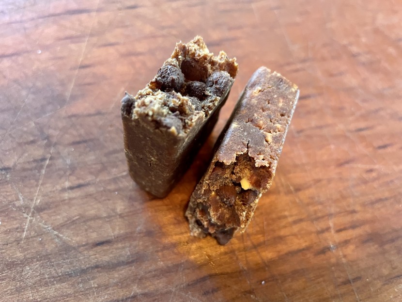 energy bar - larabars have a great taste and texture, shown here with the peanut...