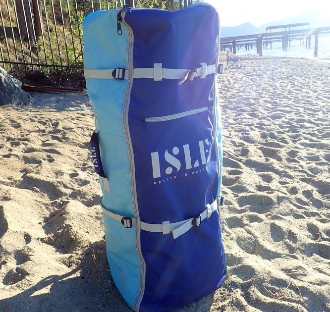 the two-tone storage bag is as nice looking as it is functional.