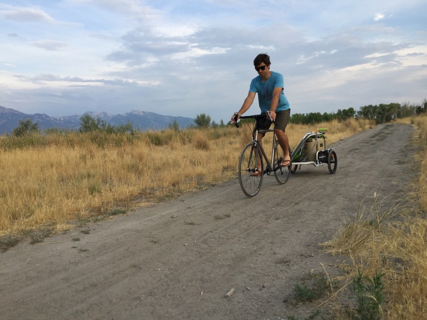 bike cargo trailer - on gravel paths, it is immediately clear how much quieter and well...