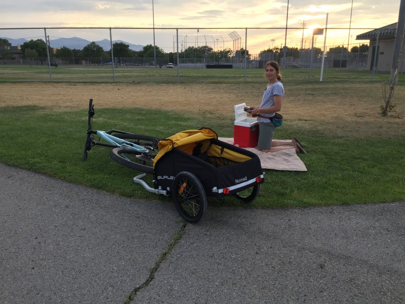 burley nomad - the nomad can easily tranport a picnic to the baseball field saving...