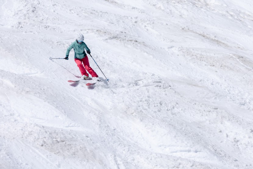 elan ripstick 94 w - we got a little thrown off balance at times in lumpy snow.