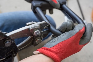 Bolt cutter can do little against this tough little U-lock.