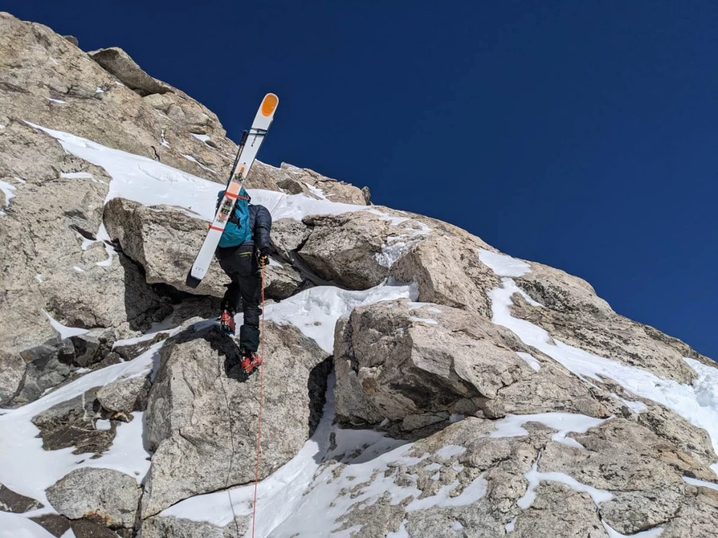 tecnica zero g tour pro backcountry ski boots review - high, bright, steep ski mountaineering in grand teton national park...