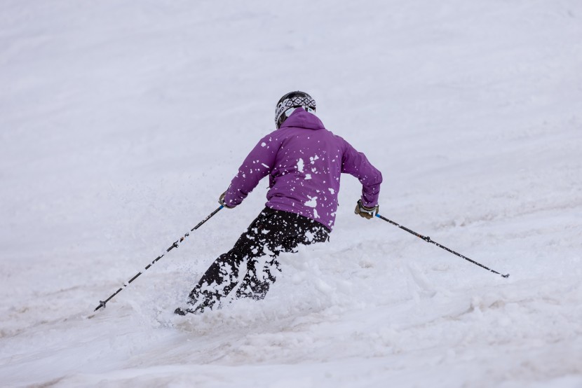 black crows justis - dealing with frozen suncups is exciting on the burly justis.
