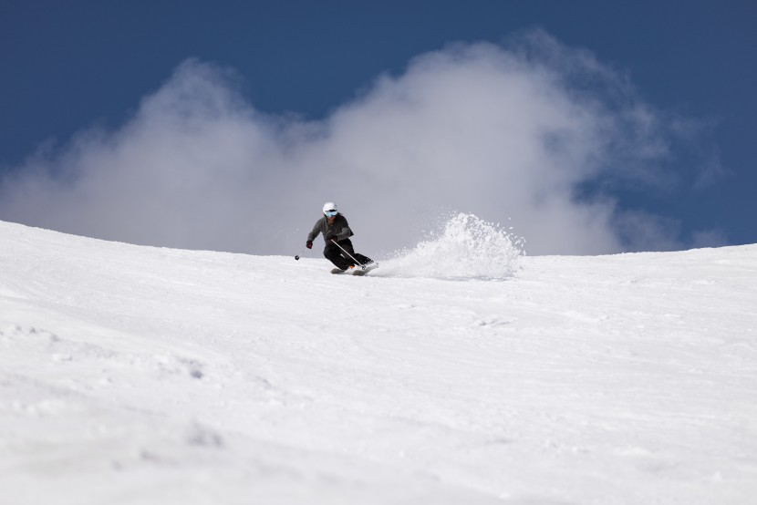 black crows justis - soft snow can&#039;t get out of the justis&#039;s way fast enough.