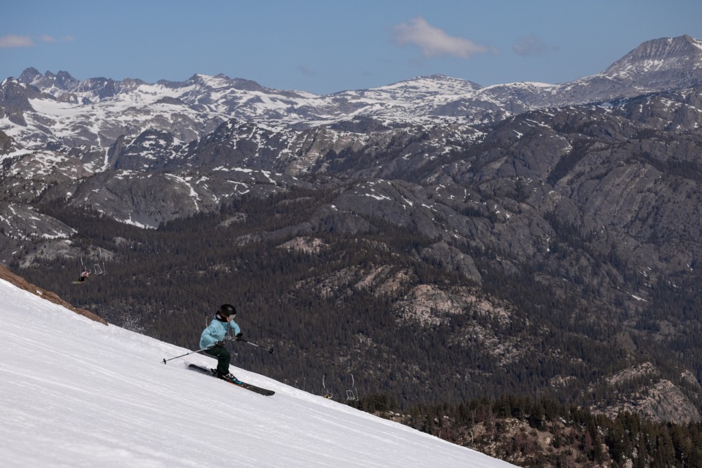 nordica promachine 115 for women - flying high above mammoth mountain, the promachine rips on bumps and...