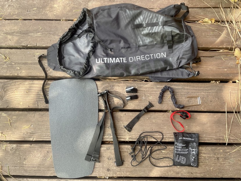 ultimate direction scram - the scram and all of its accessories.