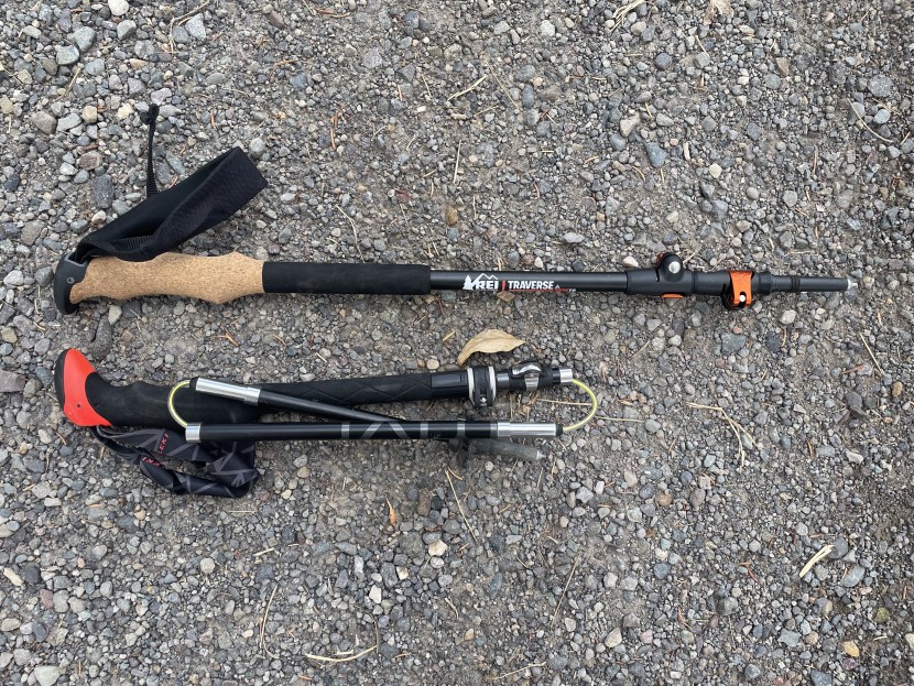 rei co-op traverse trekking poles - the rei traverse poles (top) don&#039;t pack nearly as small as...